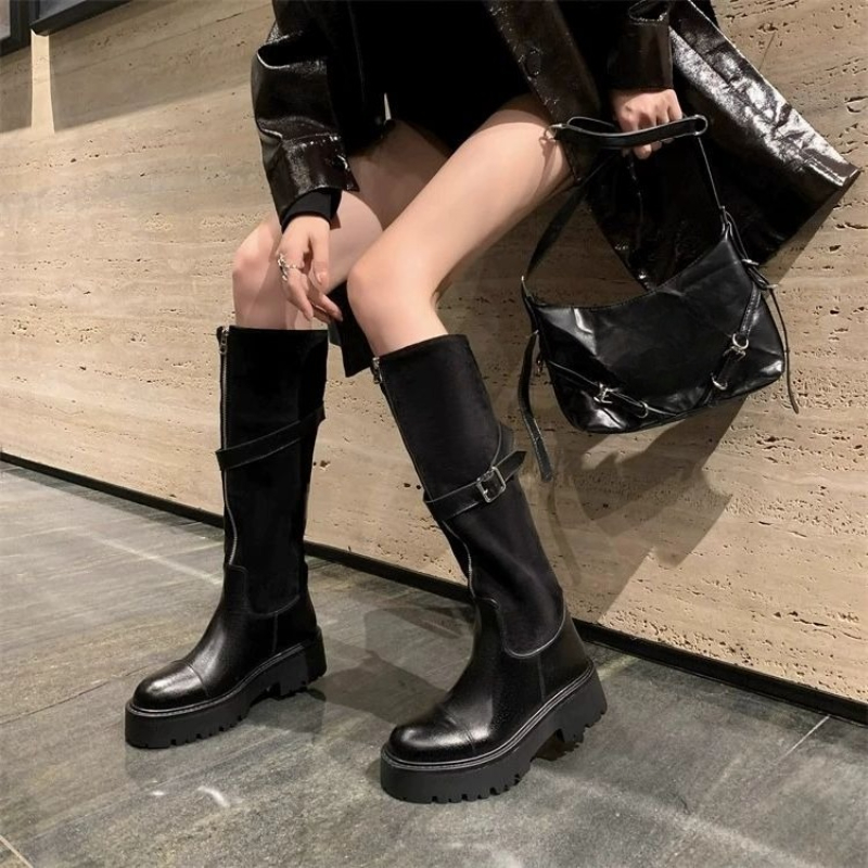 Women'S Shoes Y2K - Sepatu Bot Panjang Wanita Musim Semi