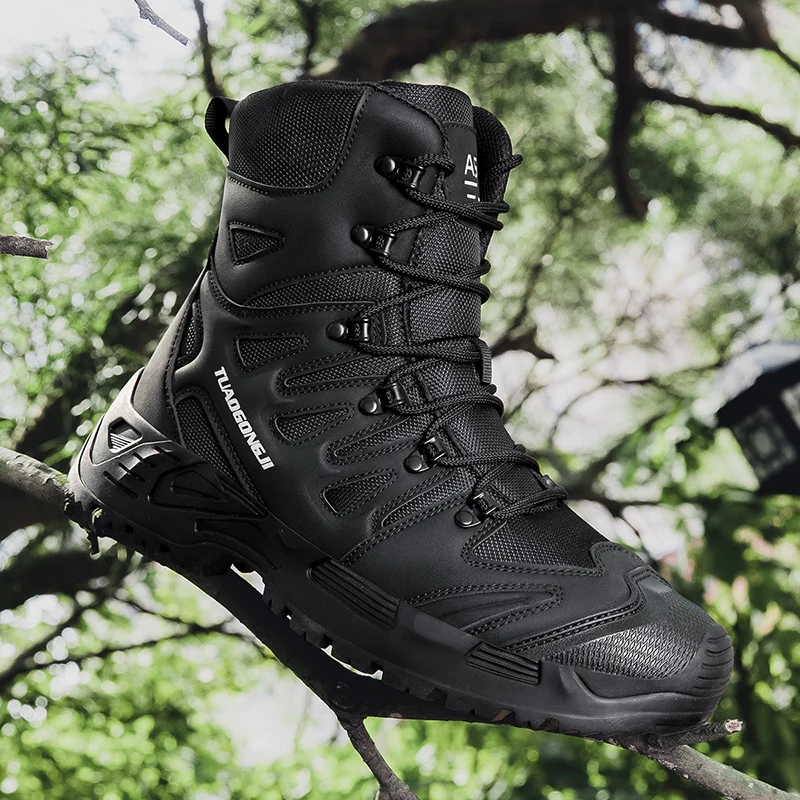 Suede Ankle Boot - Sepatu Bot Taktis Hiking Luar Ruangan