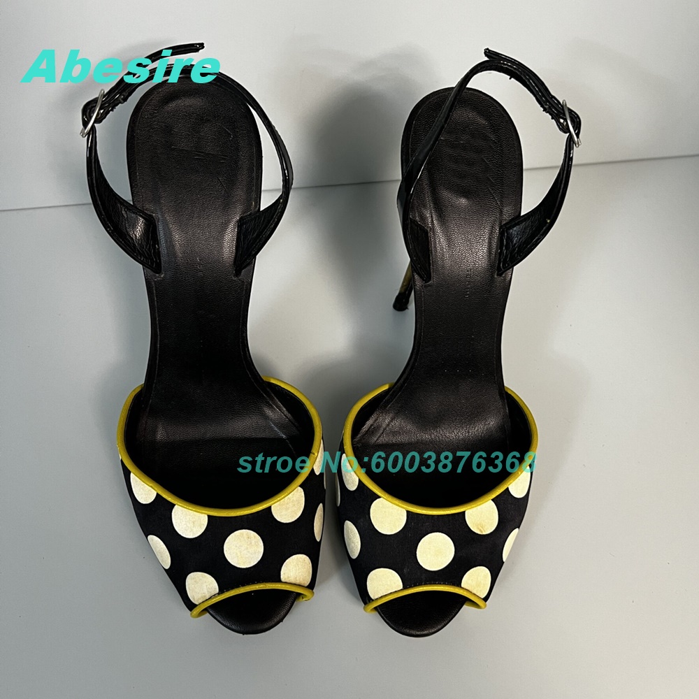 Sandal Dua Warna Polka Dot Pat - Women'S Shoes Y2K ulasan dan harga