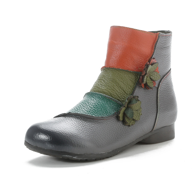 Sepatu bot kulit asli untuk wa - Women Shoes Luxury Brand ulasan dan harga