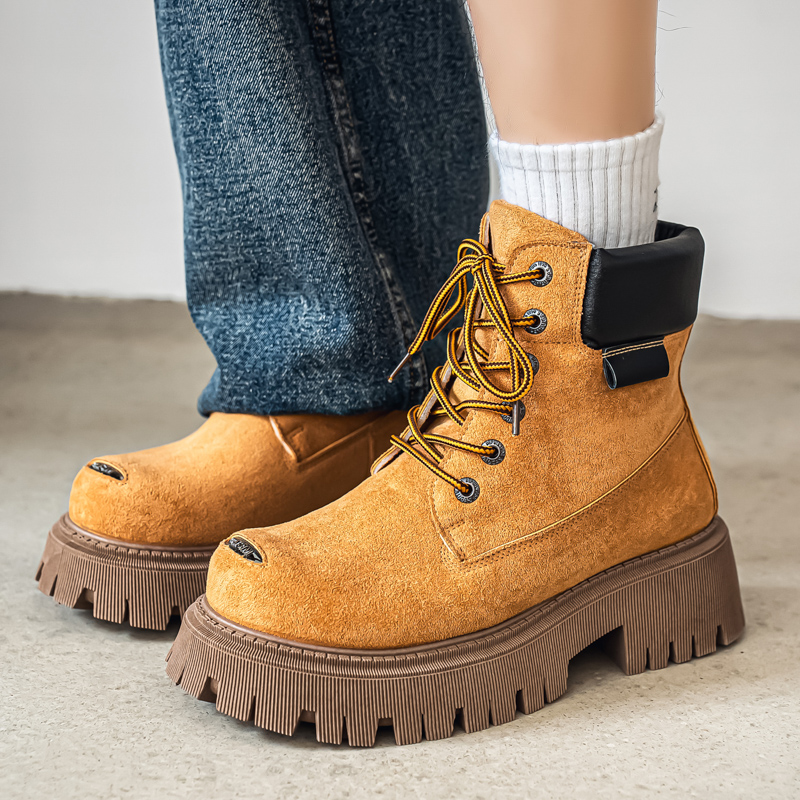 Sepatu Bot Tinggi Klasik Kulit - Suede Ankle Boot ulasan dan harga