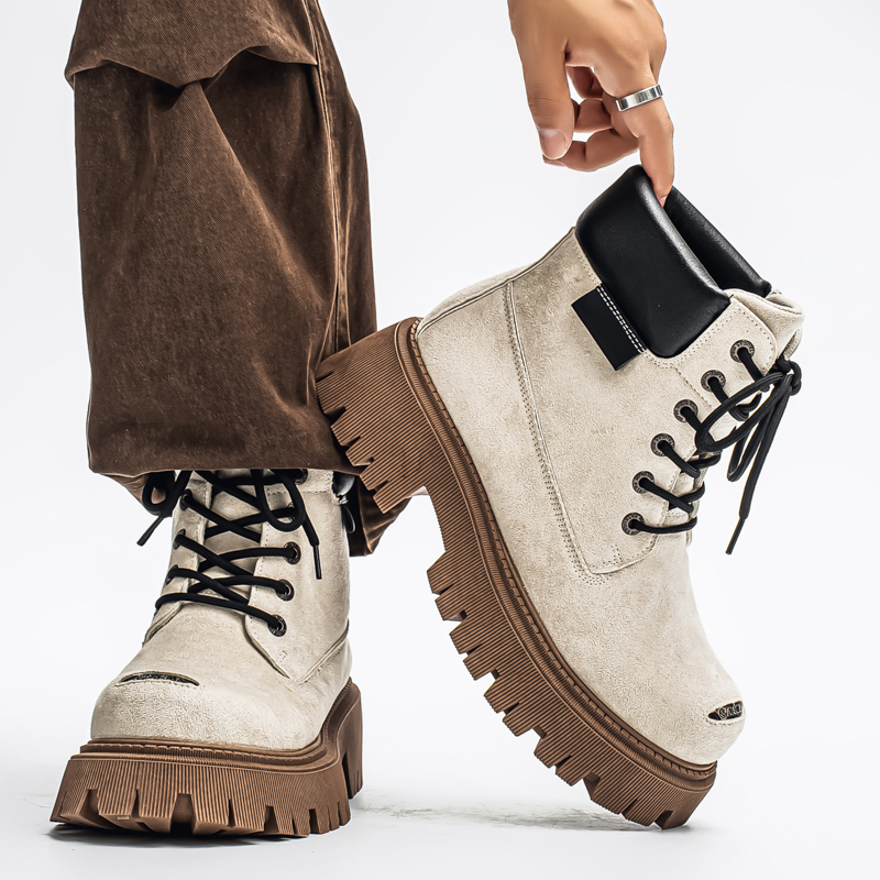Sepatu Bot Tinggi Klasik Kulit - Suede Ankle Boot ulasan dan harga