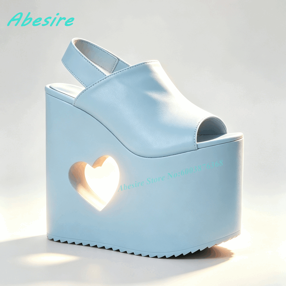 Sandal Platform Wedge Berwarna - Women'S Shoes Y2K ulasan dan harga