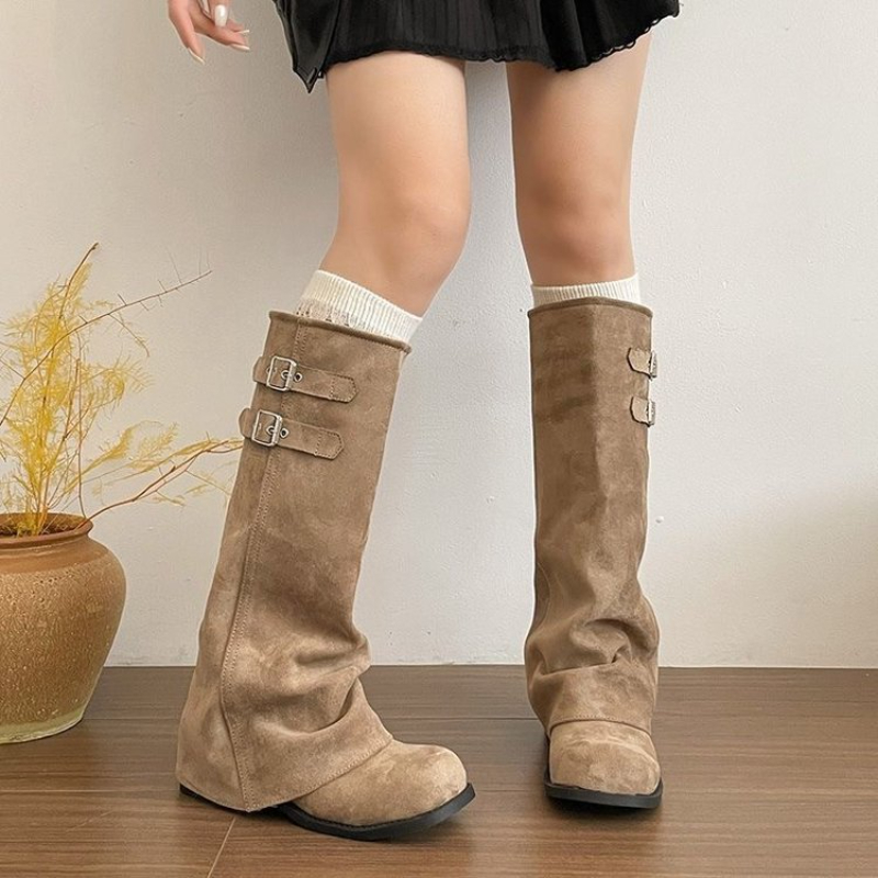 Sepatu Bot Setinggi Lutut Gaya - Women'S Shoes Y2K ulasan dan harga