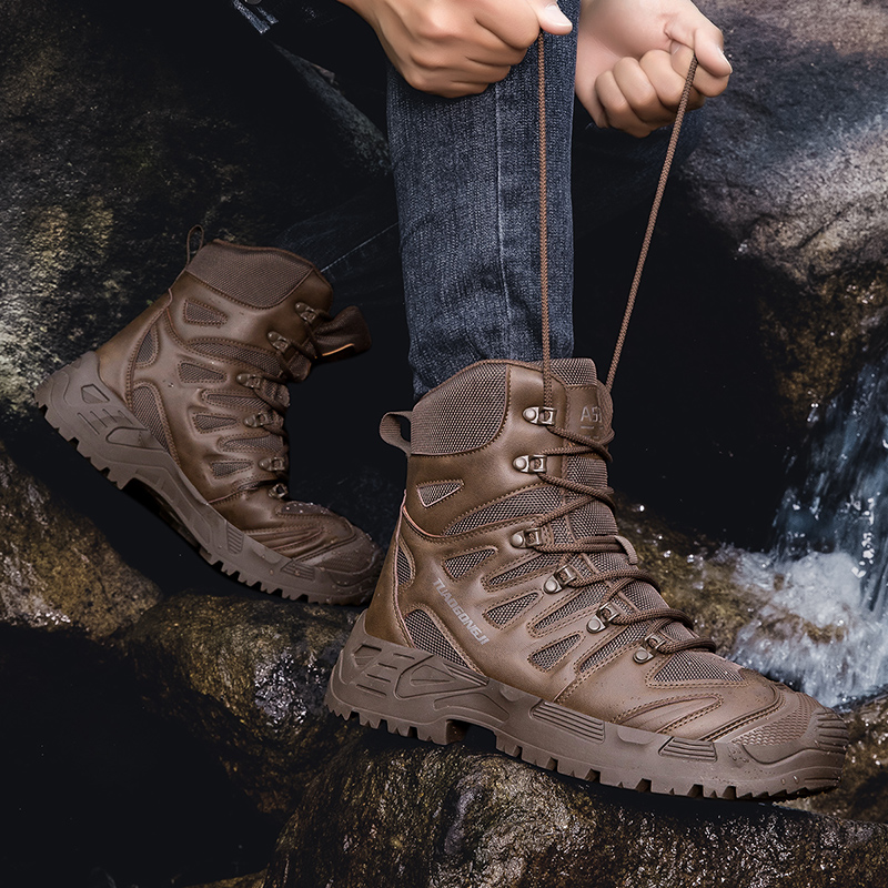 Sepatu Bot Taktis Hiking Luar  - Suede Ankle Boot ulasan dan harga