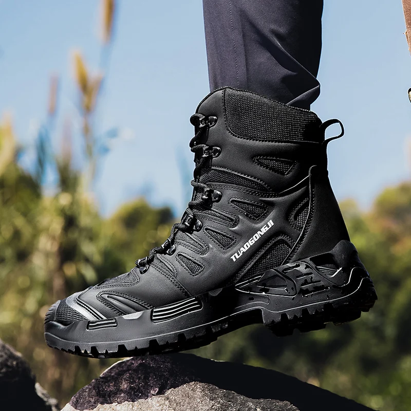 Sepatu Bot Taktis Hiking Luar  - Suede Ankle Boot ulasan dan harga