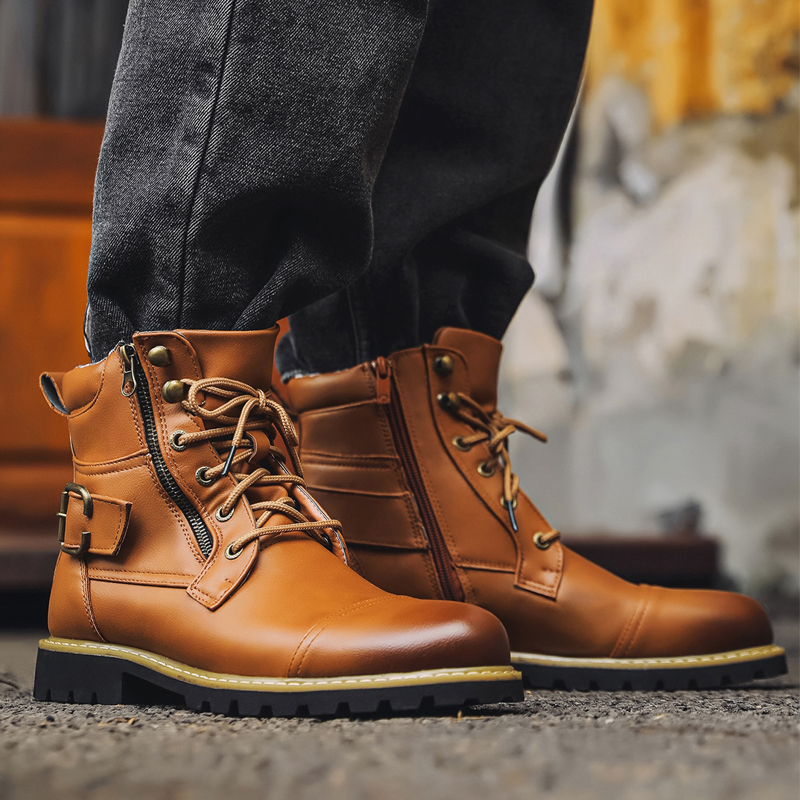 Sepatu Bot Kulit Pria Berkuali - Suede Ankle Boot ulasan dan harga