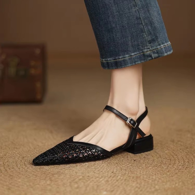 Sandal Hak Tinggi Anyaman Ujun - Women Shoes Brand ulasan dan harga