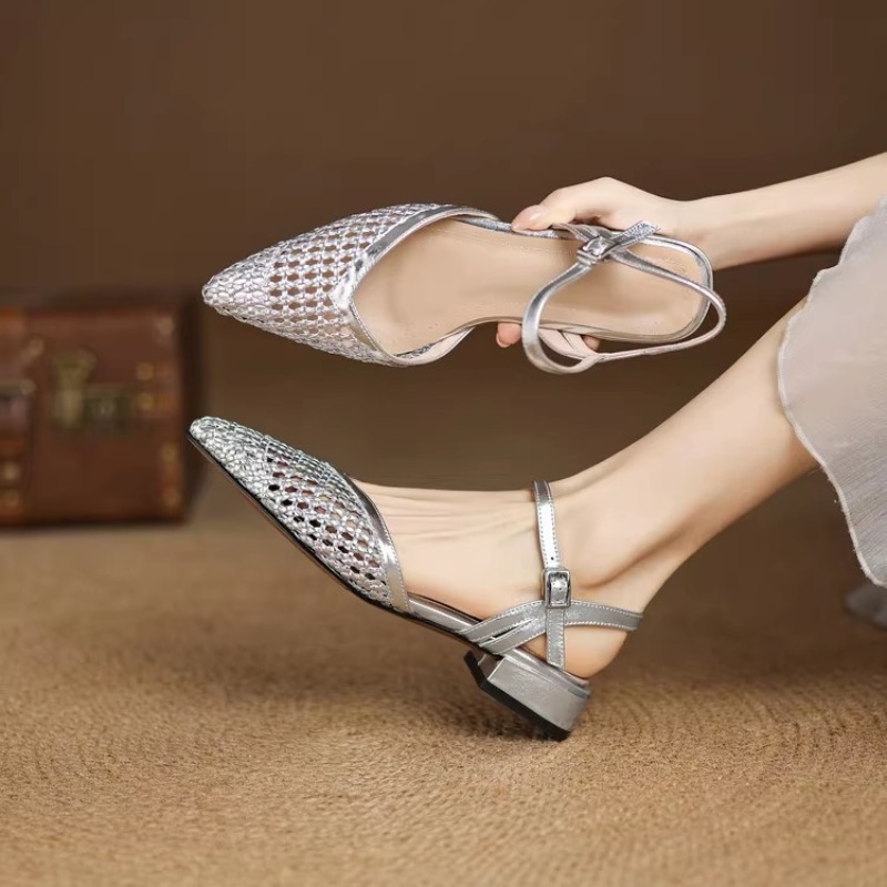 Sandal Hak Tinggi Anyaman Ujun - Women Shoes Brand ulasan dan harga