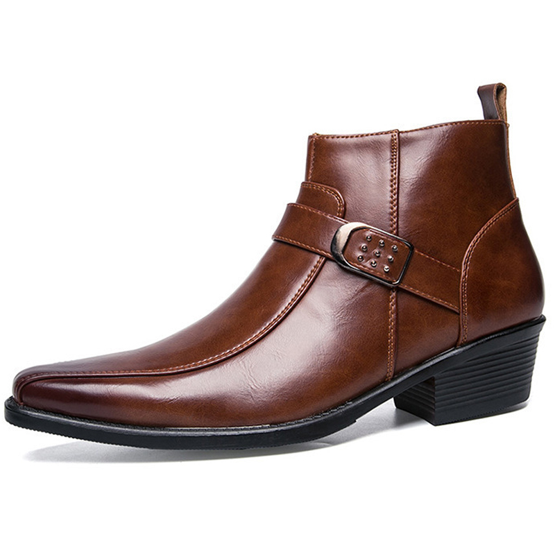Sepatu Boots Kulit Retro Pria  - Suede Ankle Boot ulasan dan harga