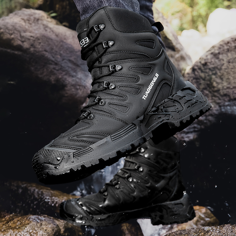 Sepatu Hiking Taktis Luar Ruan - Suede Ankle Boot ulasan dan harga