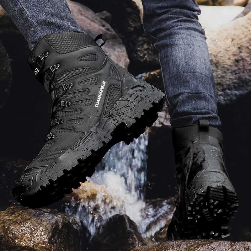 Sepatu Hiking Taktis Luar Ruan - Suede Ankle Boot ulasan dan harga