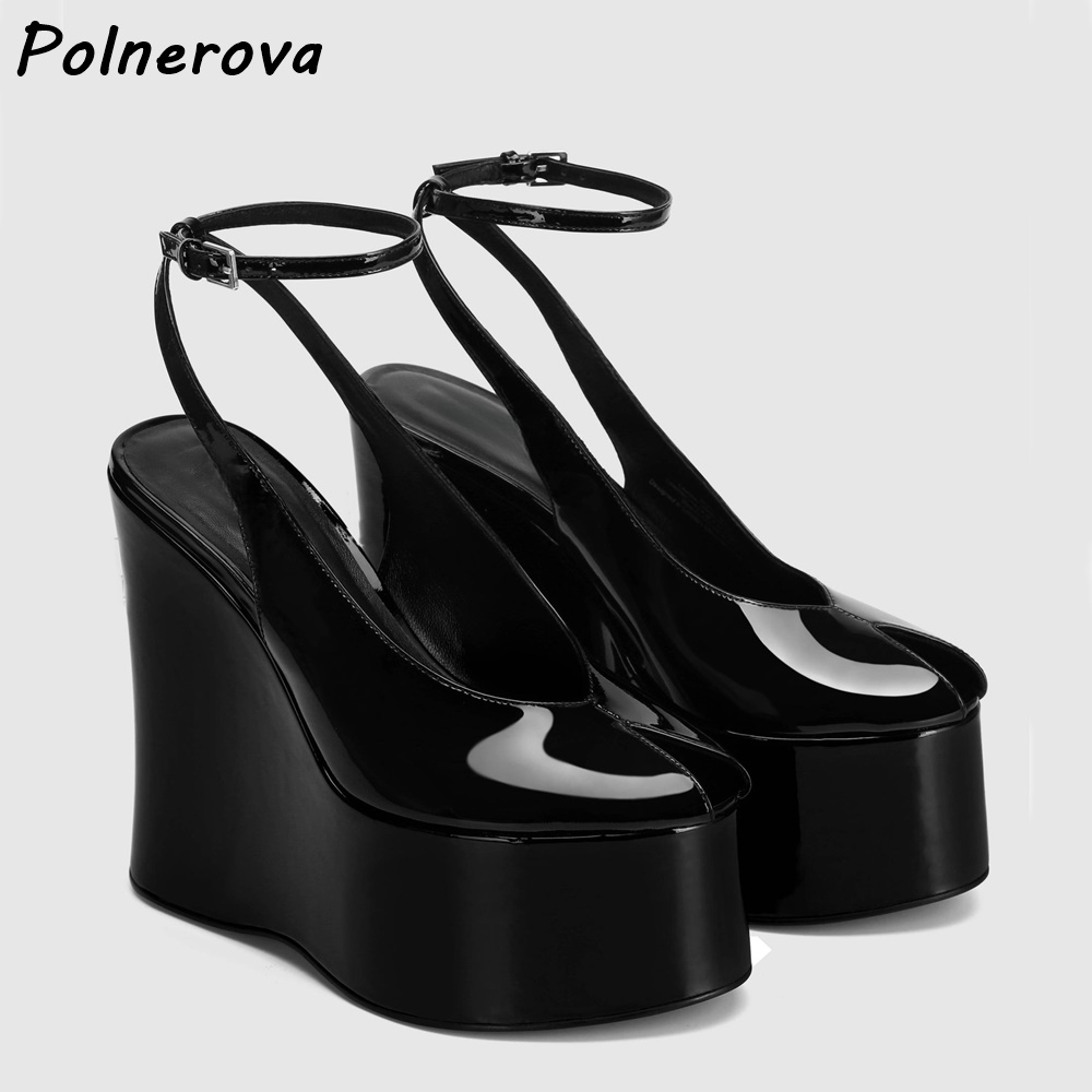 Sandal Platform Wedge Kulit Pa - Women'S Shoes Y2K ulasan dan harga