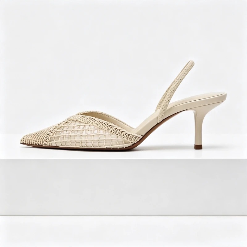 Sandal Bertumit Tenun Jaring S - Women Shoes Brand ulasan dan harga